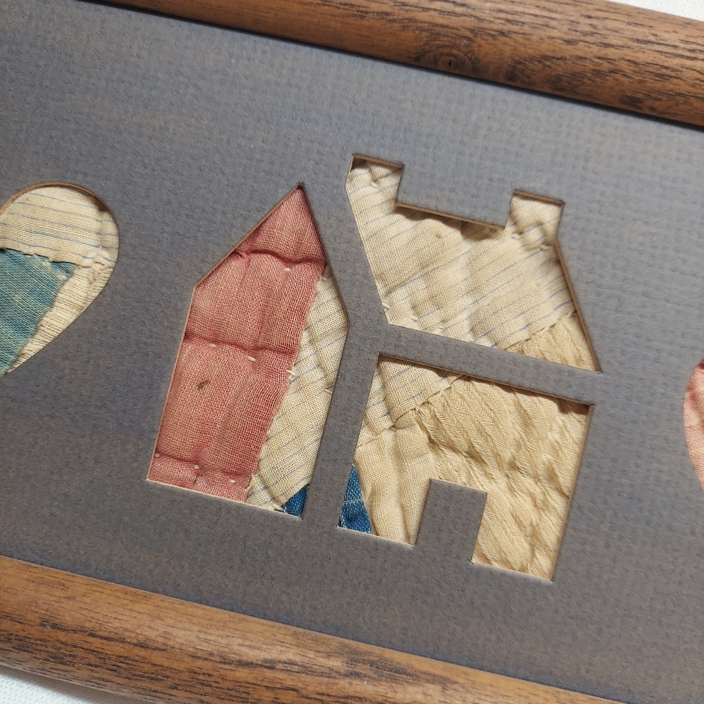 The Farmers Daughter vintage framed art From Americas Heartland Authentic Quilts - Picture 3 of 12